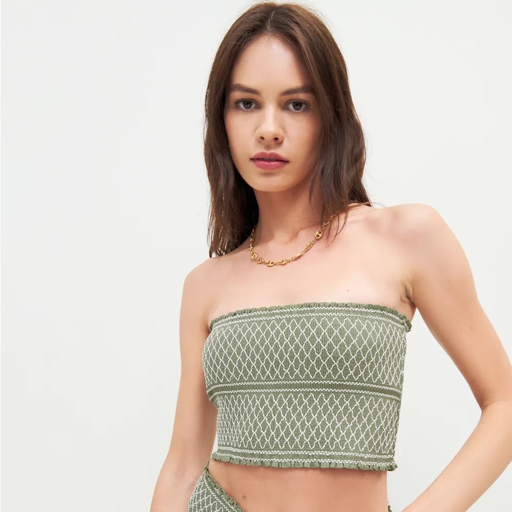 NWT Reformation Henna Top Artichoke - Size S